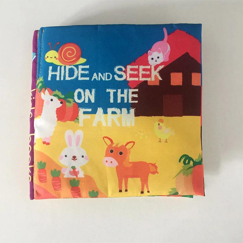0-36 Monate Babyrasseln Mobile Spielzeug Weiches Tier Stoffbuch Neugeborene Kinderwagen Hängespielzeug Frühes Lernen Bilden Kinder Buch Spielzeug
