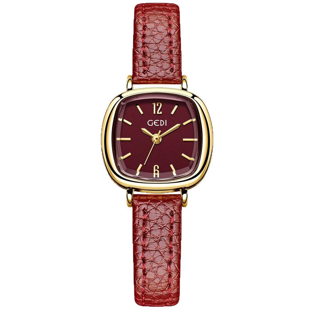 Ladies Watch Simple Ankola Red Student Watch Small Exquisite High End waterproof Women's Fashion Quartz Clock Wristwatches gift