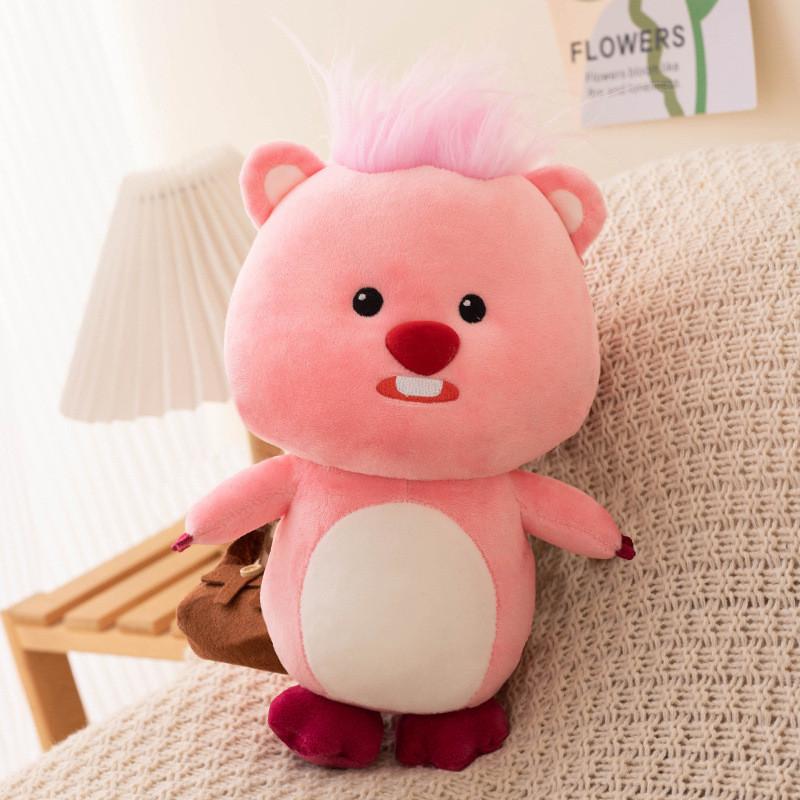 Animal Plush Loopy Soft Short Fur Pp Cotton Filling For Children Gift Dolls