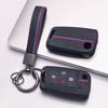 Silicone Key Fob Cover with Matching Keychain for Volkswagen Golf 7 MK7 Tiguan MK2 Touran L for Skoda Octavia, Fits Volkswagen Golf Tiguan Octavia A7