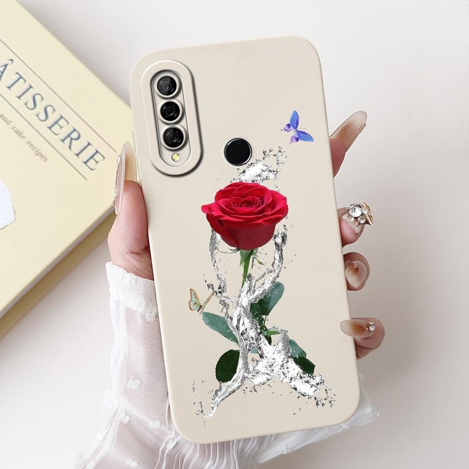 For Huawei Y6p Y 6P Case MED-LX9 Fashion Butterfly Flower Rose Soft Silicone Cover For Huawei Enjoy 20e MLD-AL10 Protective Case