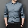 Shirt Men's Business Formal Wear Young Men's Solid Color No-Iron Easy-Care Spring and Autumn Long-Sleeved White Shirt