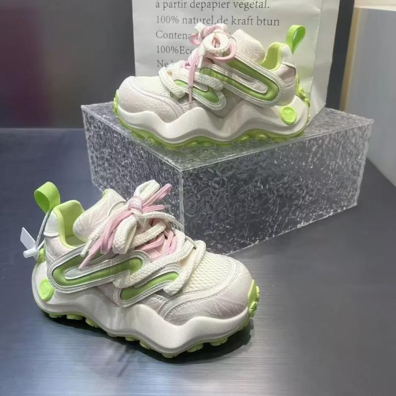 Fashion Muffin Versatile Shell Head Platform Women's Sports Casual Shoes 2025 Summer New Big Head Heightened Daddy Shoes