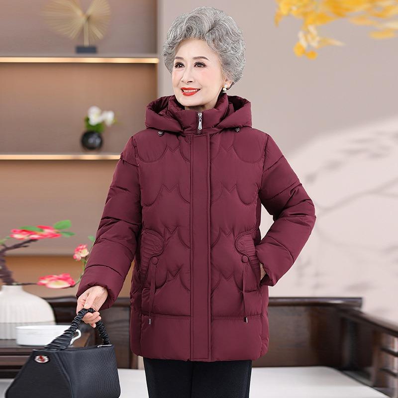 Herbst-Winter-Baumwollkleidung, neue mittellange und lange Winterjacken, hochwertige leichte Baumwolljacken für die mittlere und ältere Generation