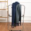 Double-Sided Women's Wool and Cashmere Scarf - Warm, Thickened Shawl for Autumn/Winter