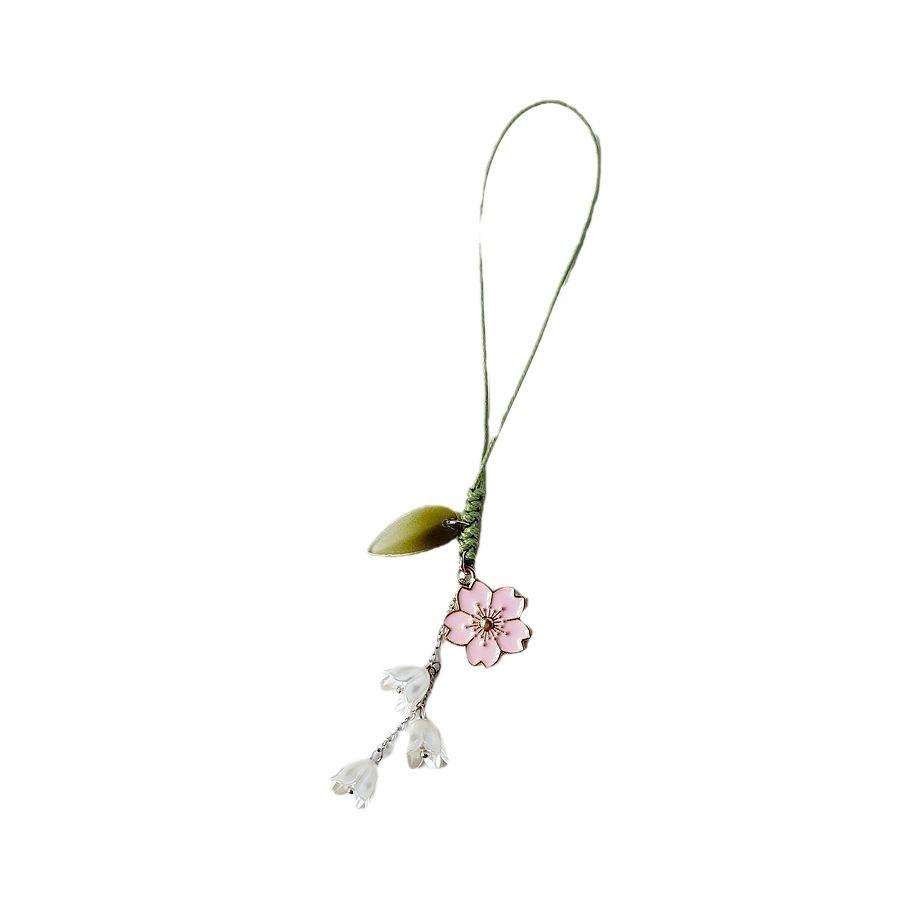 Handmade Japan-Korea Tulip Keychain and Phone Lanyard
