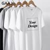 Custom Print 85 Cotton T Shirt V Neck Customized Your Design Tshirt Short Sleeve Tops Tee Shirt Men Women Unisex Clothes 200gsm