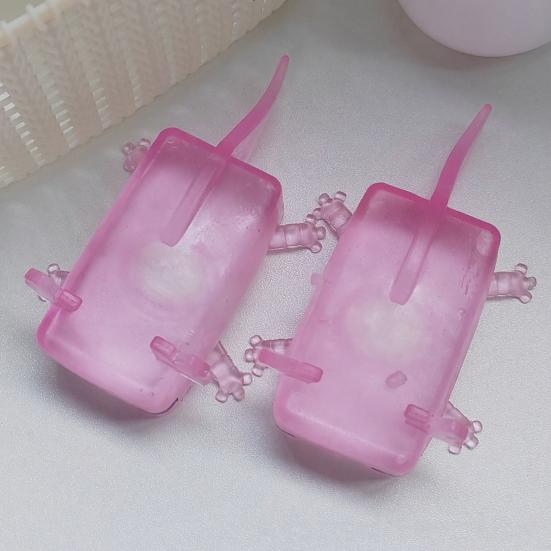 Clear Salamander Cube Squeeze Toy Stress Relief Glitter Salamander Sugar Ball Sensory Toy Decompression Salamander Fidget