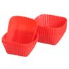 18/36pcs Square Reusable Silicone Cupcake Liners Silicone Cake Mold Muffin Cupcake Baking Molds for Wedding Birthday Party