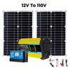 Solární generátor s 2x300W solárním panelem Solární systém Domácí Kompletní sada 6000W Měnič napětí 30A Regulátor Solární nabíjení Kempování