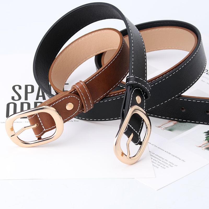 European and American fashion women's jeans belt casual simple women's belt Korean version dress decorative belt