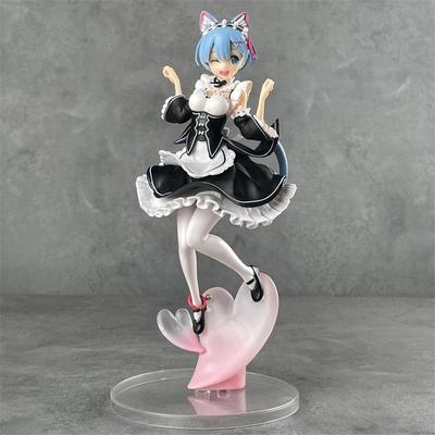 Anime Figure Re:Život v jiném světě od Zero Rem Maid Sukně stojící model hračky PVC akční kolekce panenky
