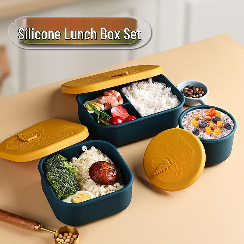 Changbaosen Silicone Outdoor Bento Lunch Box