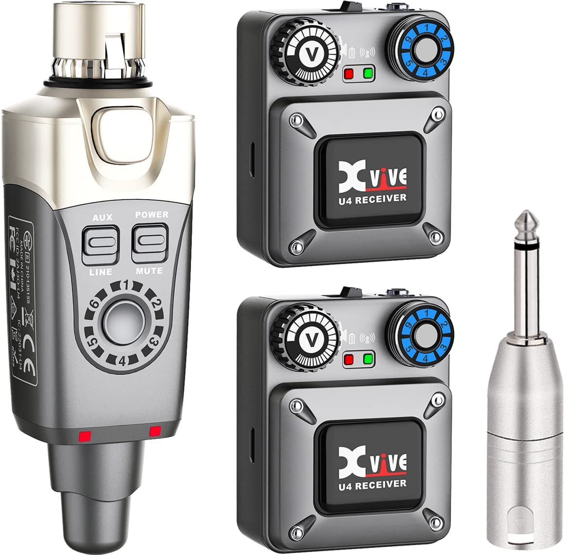 

Xvive U4R2 Xvive In-Ear Monitor Wireless System (Transmitter + 2 Receivers)