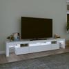 Vidaxl Szafka Pod Tv Z Oświetleniem Led, Biała, 230X36,5X40 Cm