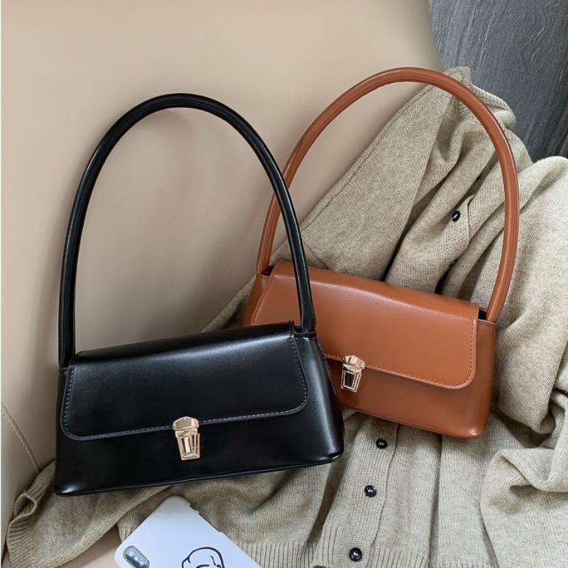 Popular women's bags autumn and winter baguette bags fashionable retro underarm bags versatile atmosphere portable temperament shoulder bags