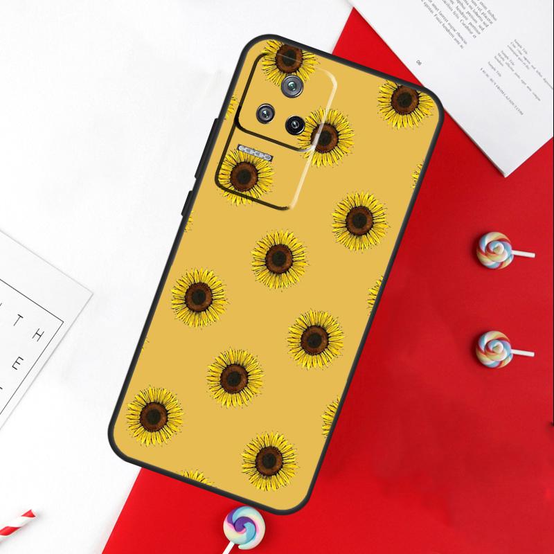 Daisy Sunflower Floral Flower Cover For Xiaomi 14T 11T 12T 13T Pro 13 14 15 Ultra POCO X7 Pro X3 X5 X6 F5 F6 M6 Pro Case