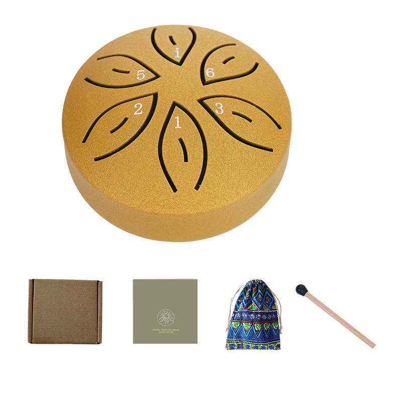 Mini 3-Inch Steel Tongue Drum for Beginners - Children's Percussion Instrument