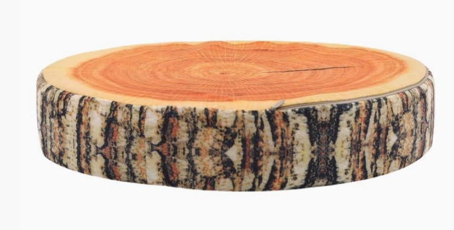 [dokidoki] Stump Log Cushion Plush Floor Cushion Sleeping Pillow Wood Pillow Camping Decor