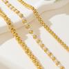 3 pieces of simple and chic metal chain creative thick chain beads multi-layer necklace suitable for women, daily wear at parties