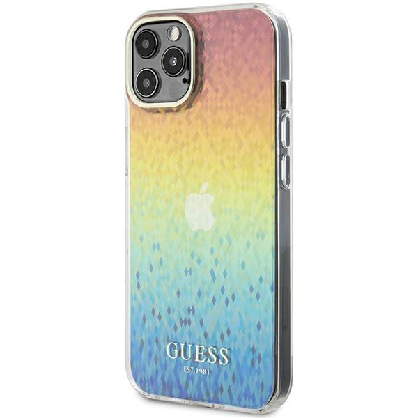 Guess Guhcp12Mhdecmi Iphone 12/12 Pro 6.1 Multicolor Hardcase Iml Faceted Mirror Disco Iridescent
