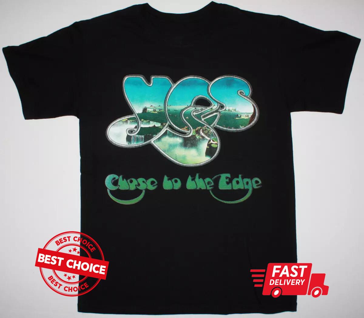 YES CLOSE TO THE EDGE 72 Black Men T-shirt S-3XL Q2356 XXXL