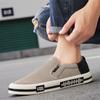 Fashion Men Canvas Shoes 2026 New High Quality Men Casual Shoes Mesh Breathable Slip On Loafers Comfort Anti-slip Walking Shoes