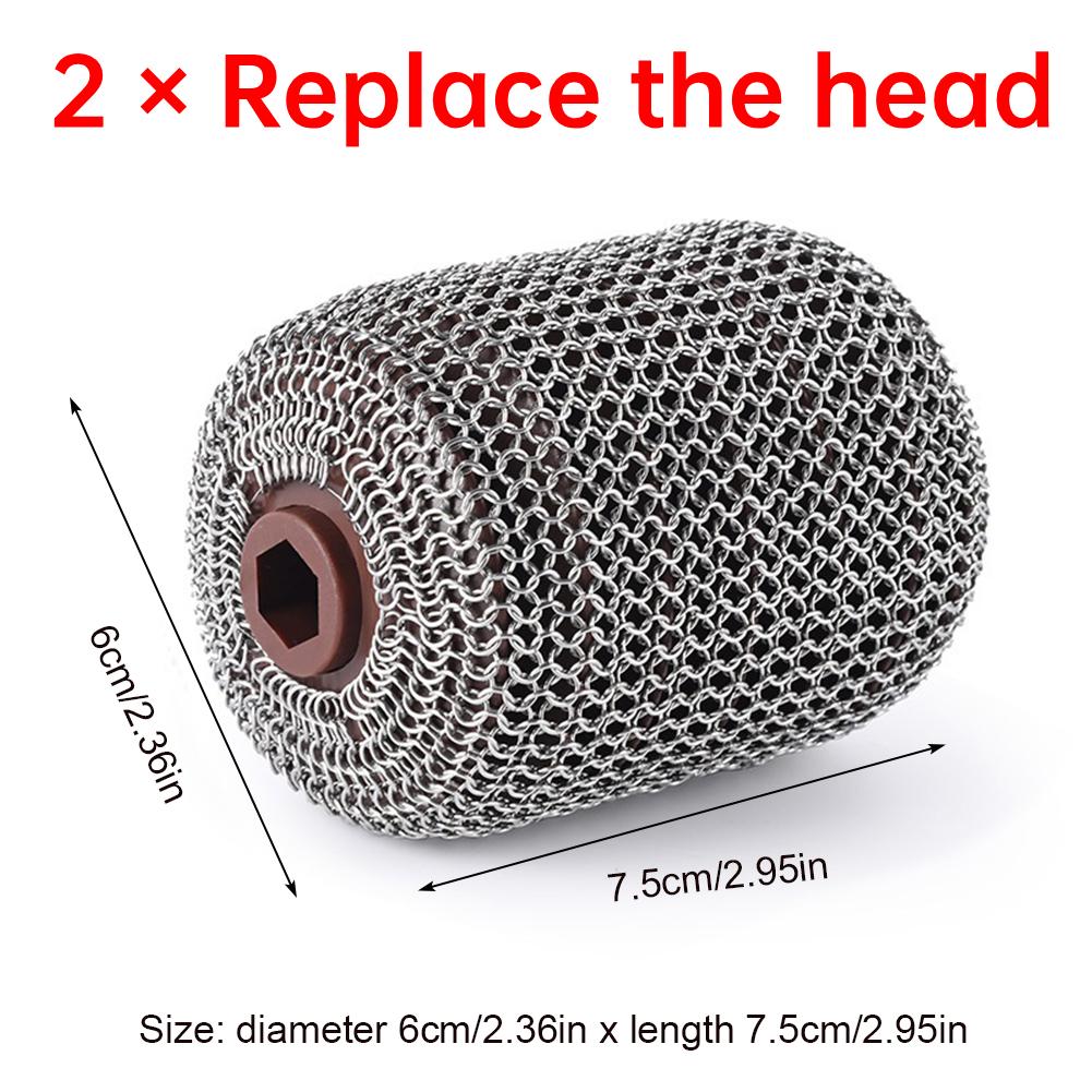 2025 Uppgradering Elektrisk Rullgrillborste 350 RPM Rostfritt Stål Borstlös Rengöringsborste Utbytbar Borsthuvud BBQ Rengöringsverktyg