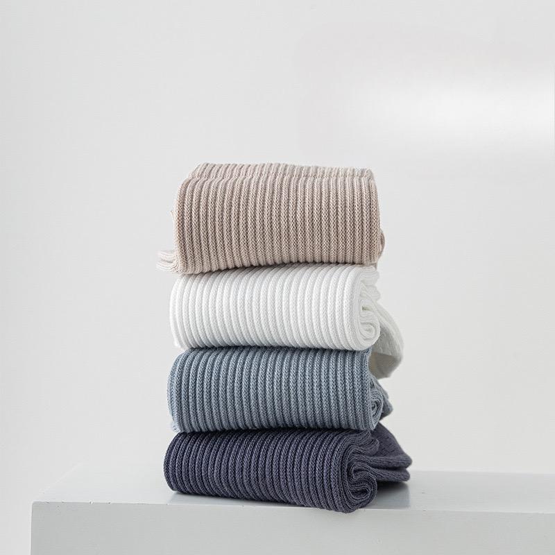 Men's Socks, 90-degree Right-angle Socks, Antibacterial, Anti-odor, Sweat-absorbent, Breathable, Boneless, Solid Color Mid-leg Men's Socks