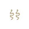 "Retro Snake-Shaped Earrings: European & American Hip-Hop Style"
