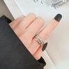 Hip Hop Style Ins Design Double-layer Rotating Beads Relieve Pressure Anxiety Unlimited Adjustable Men's and Women's Ring