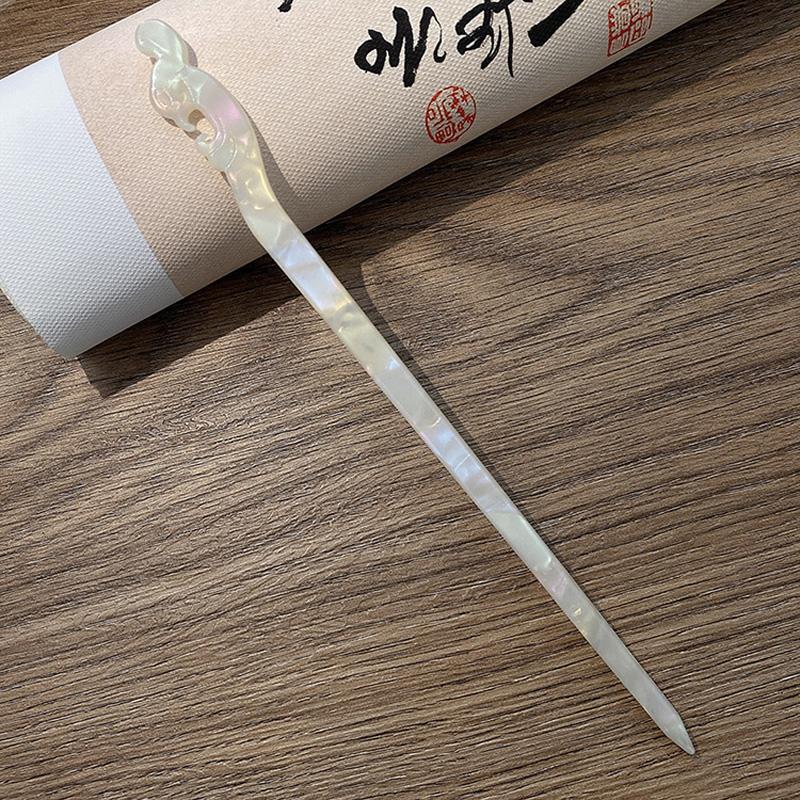 Vintage Chinesischer Stil Acetat Harz Haarstab für Frauen Platte Haarnadeln Haarspange Anstecknadel Kopfschmuck Hochzeit Haarschmuck Accessoires