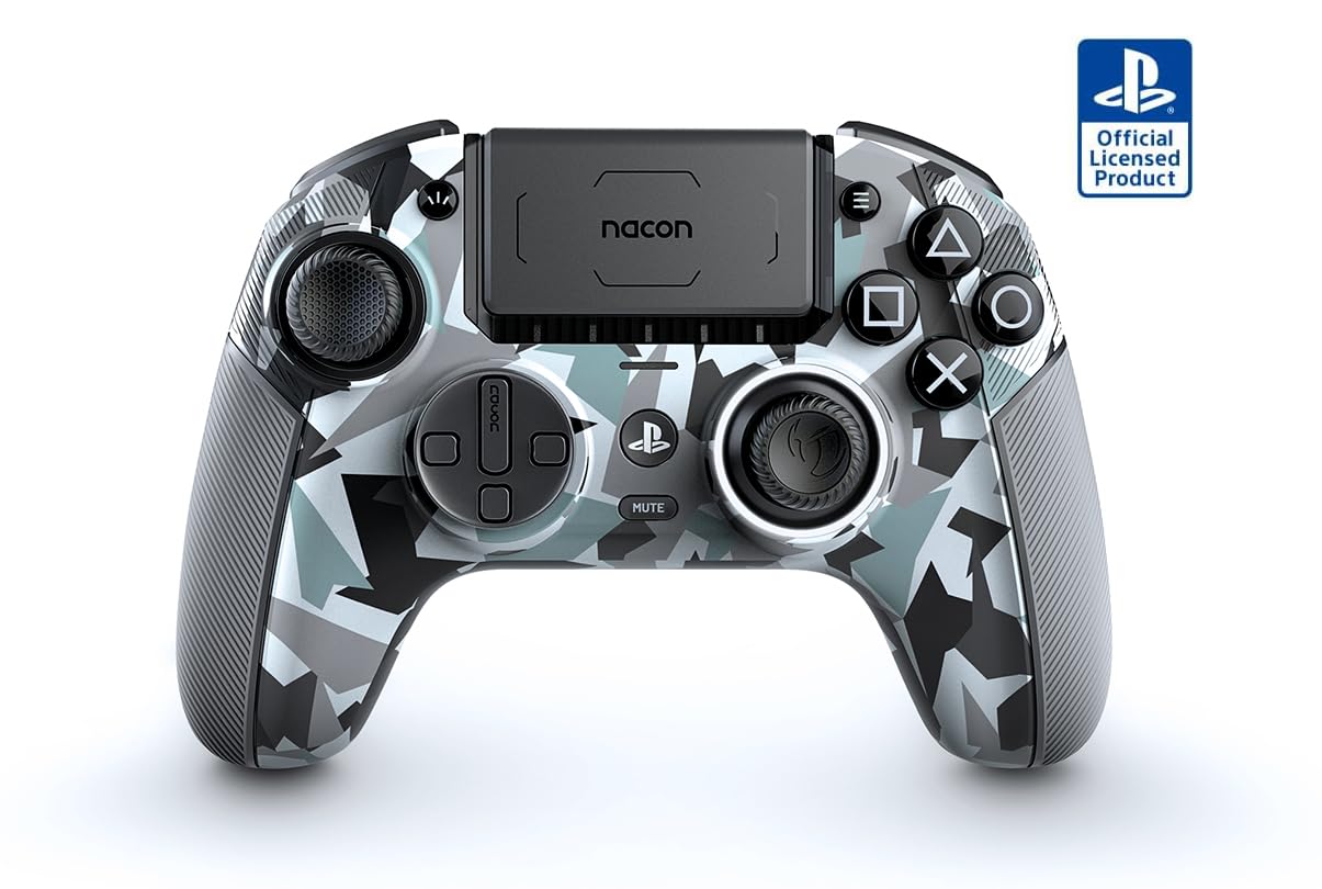

Ліцензований контролер NACON REVOLUTION5 Pro з [] [продуктом SONY] (Камуфляж білий) [Сумісність PS5, PS4, ПК] (PS5RP5JPARCTIC)