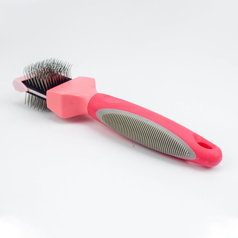 Stainless Steel Pet Hair Brush Double Sided Pet Hair Cleaning Comb Pet Hair Detangling Comb  Cats
