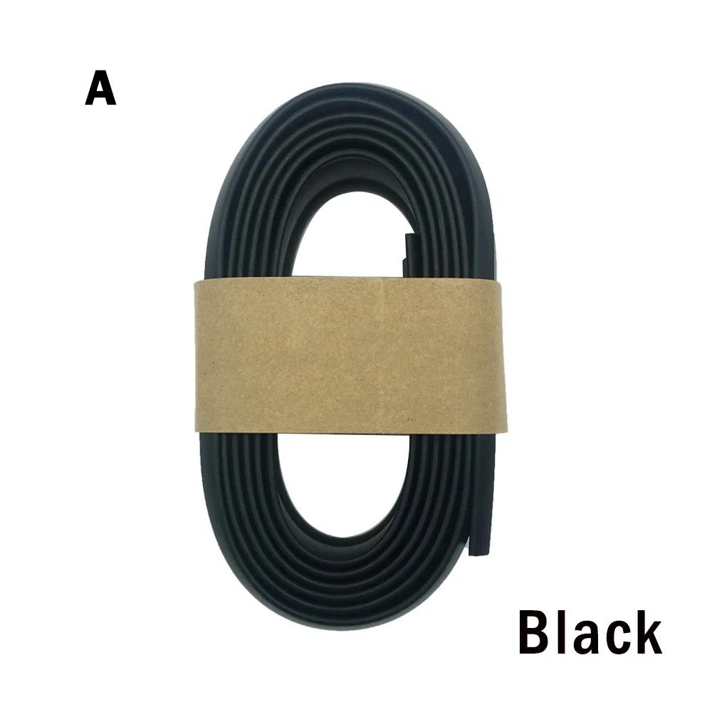

2.5M Car Lip Skirt Protector Exterior Mouldings Car Front Bumper Lip Universal Body Rubber Strip Rubber Anti Scratch Protector