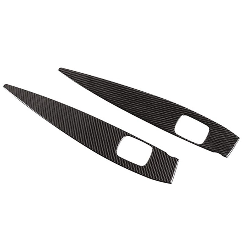 Authentic Carbon Fiber Window Switch Cover Door Armrest Panel For Benz Smart 453 Fortwo 2016- Carbon fiber pattern