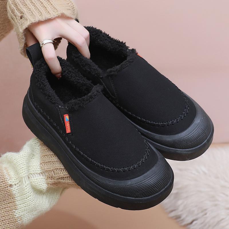 New Women's Woolen Cotton Shoes Comfortable and Warm Anti-slip and Durable Casual Cotton Shoes Free Shipping Women's Shoes
