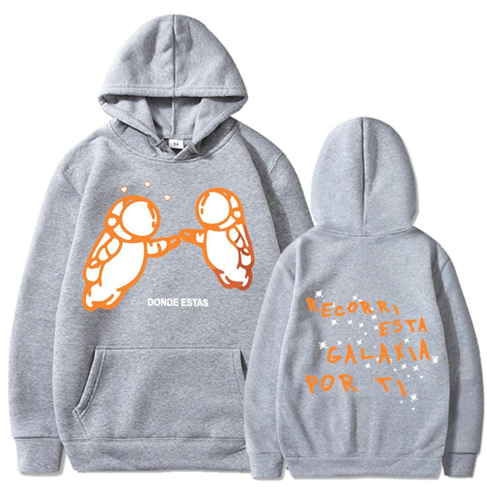 New Thread Recorri Esta Galaxia Por Ti Print Casual Sweater Hoodie Sweater
