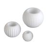 Silicone Striped Candle Cup Mold Circular Shape Easy Demold Reusable Tool For Resin Casting Crafts Gift Projects