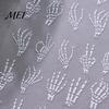 Nail Decor Sticker Halloween 3D Embossed Stickers, Skeleton Hand Pumpkin Spider Bat Art Decals, Gothic Manicure Decoration Decals for Holiday