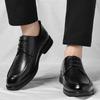 Fashion Luxury Brand Oxfords Shoes Handmade Leather Men Dress Shoes New Breath Wedding Footwear High Quality Lace Up Mens Casual Flats