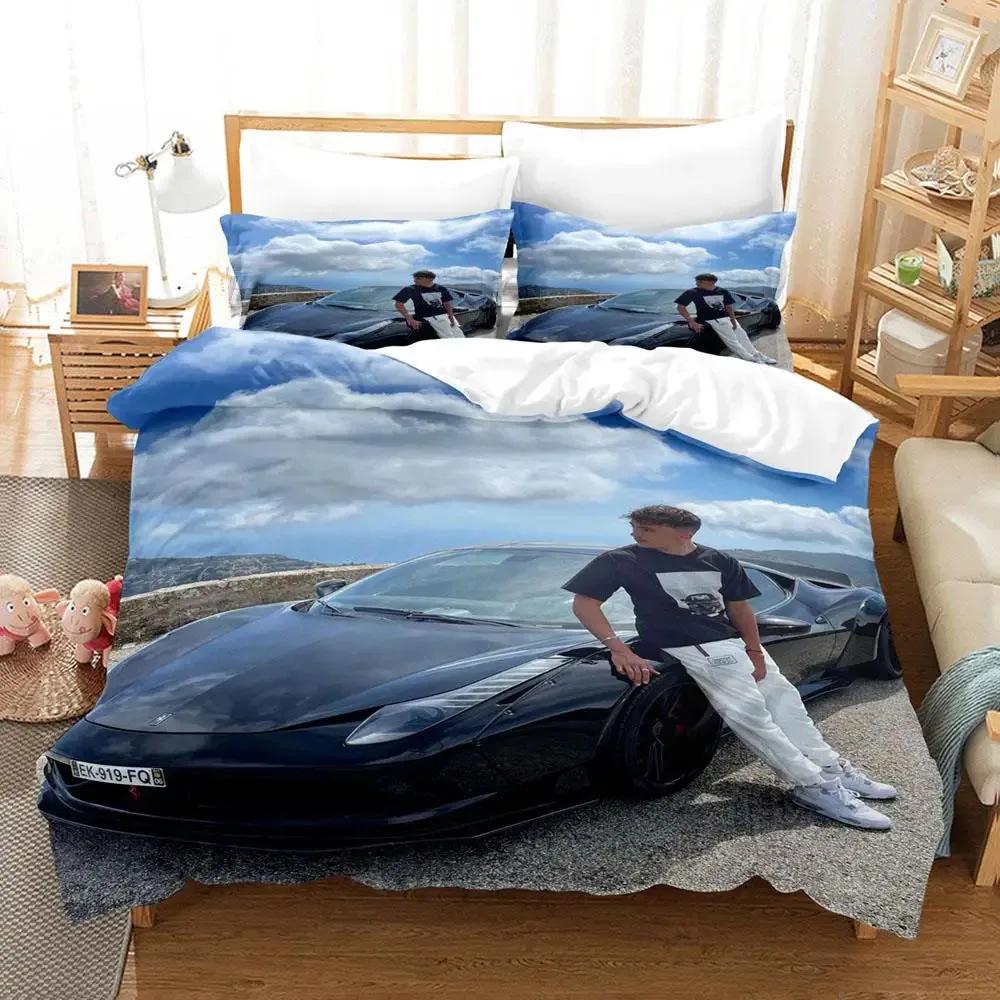 

Inoxtag New 3D Printing Beding Set Single Double Quen King-Sized Dimensionsd Dimensions Soft Duvet Cover Set for Young Boys Bedrom Beding Set Twin 120*200cm Single