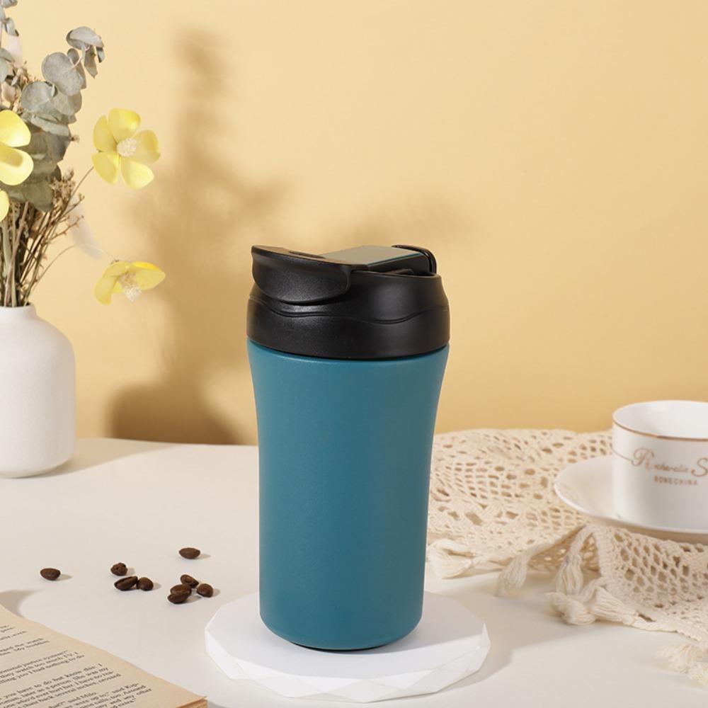 

with Straw Thermal Water Bottle Portable Vacuum Flasks Durable Vacuum Cup Hotel белый