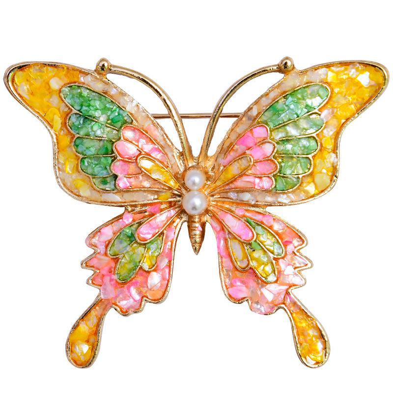Intangible Heritage DIY Mother-of-Pearl Butterfly Brooch Hairpin Kit