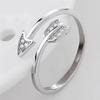 2 Pieces Women Open Ring Fashion Adjustable Knuckle Opening Hand Jewelry Party Elegant Exquisite Dressing Gift