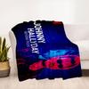 Johnny Hallyday Beyond Rock: Limited Edition PosterBlanket Flannel Throw Blanket for Sofa, Bed, Travel, Camping, Office, Couch, Chair, And B