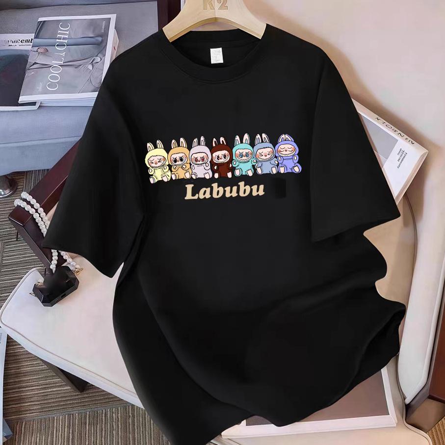 

LaBuBu Принт Нейтральная Одежда Модная Популярная Футболка с Коротким Рукавом для Мужчин и Женщин Парный Наряд Топ 3XL