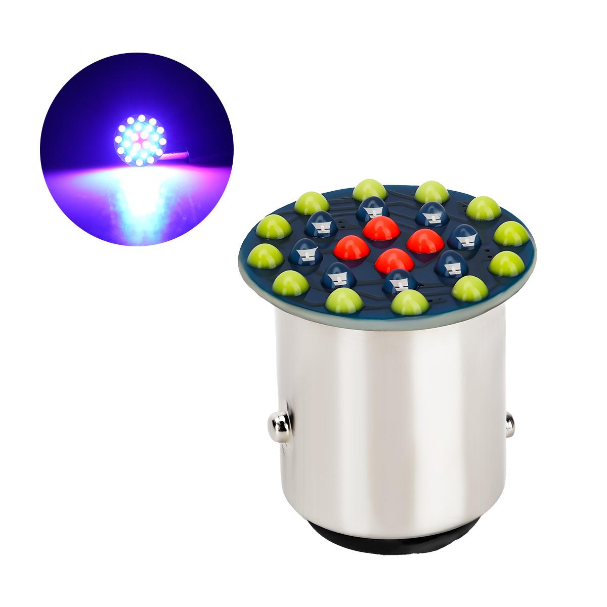 

2PCS 1157 BAY15D P21/5W LED Car Strobe Light 12V Tail Brake Rear Light Parking Light RGB Signal Light Canbus 1.2W for Motor Car 2PCS