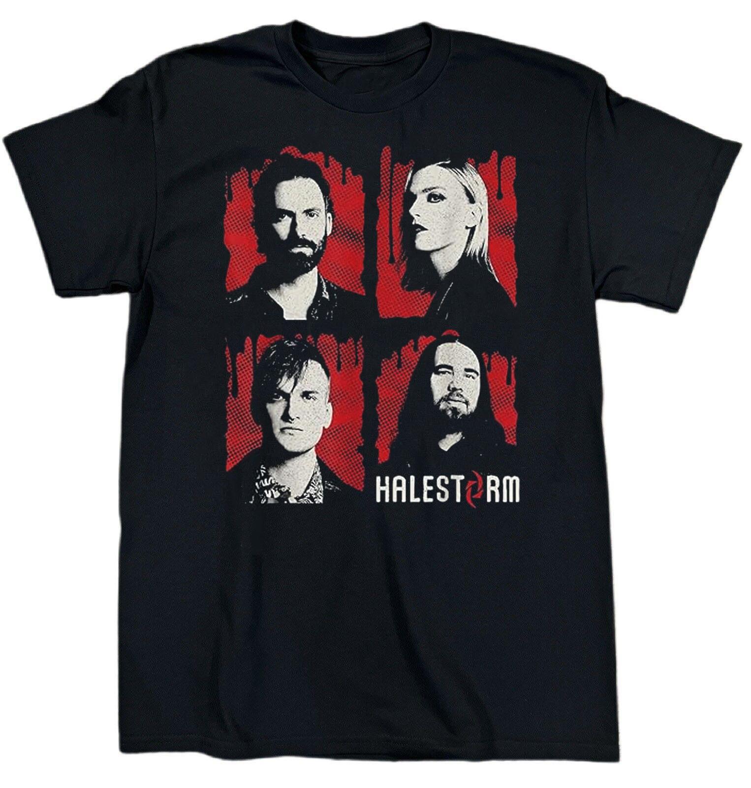 Halestorm Band Short Sleeve Cotton Black All Size T Shirt AG250 S