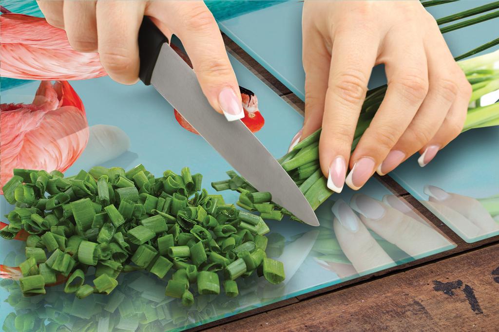 SZKLANA PŁYTA OCHRONNA NA KUCHENKĘ 90x52 FLAMING